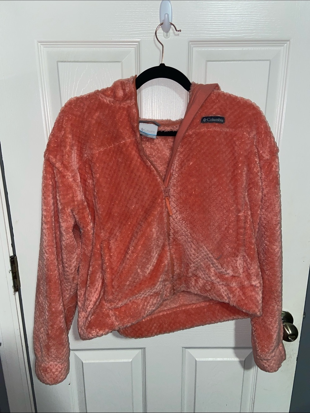 Columbia Coral Plush Half-Zip Hooded Teddy Jacket